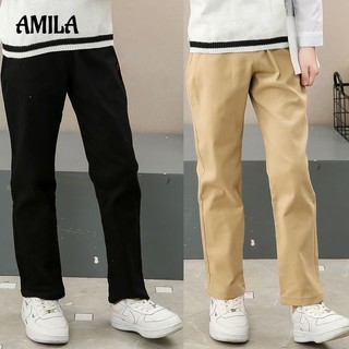 Quần kaki ống xuông đồng phục học sinh thiết kế dễ thương cho bé XM Bảo Khang M3