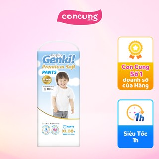 Tã/Bỉm quần Nhật Bản cao cấp Genki size XL 38 miếng