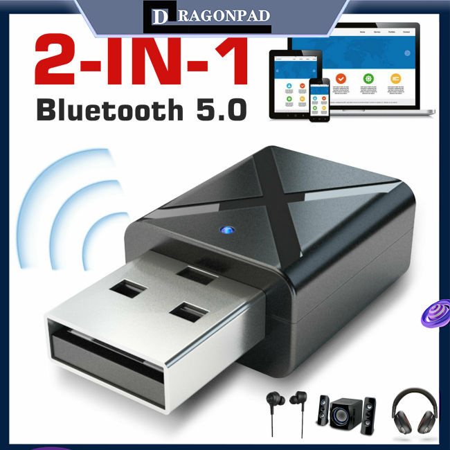 Usb Nhận Tín Hiệu Âm Thanh Bluetooth 5.0 2 Trong 1