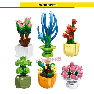 Bộ Đồ Chơi Lắp Ráp Mô Hình Hoa Mini DIY Sáng Tạo Cho Bé