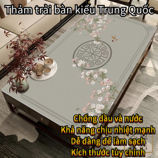 Khăn Trải Bàn Cà Phê Bằng pvc Cao Cấp Cách Nhiệt Chống Thấm Nước / Dầu Dùng Một Lần Phong Cách Trung Hoa Mới Nhiều mẫu Khăn trải bàn caro PVC không thấm nước , khăn làm phông nền chụp ảnh, picnic