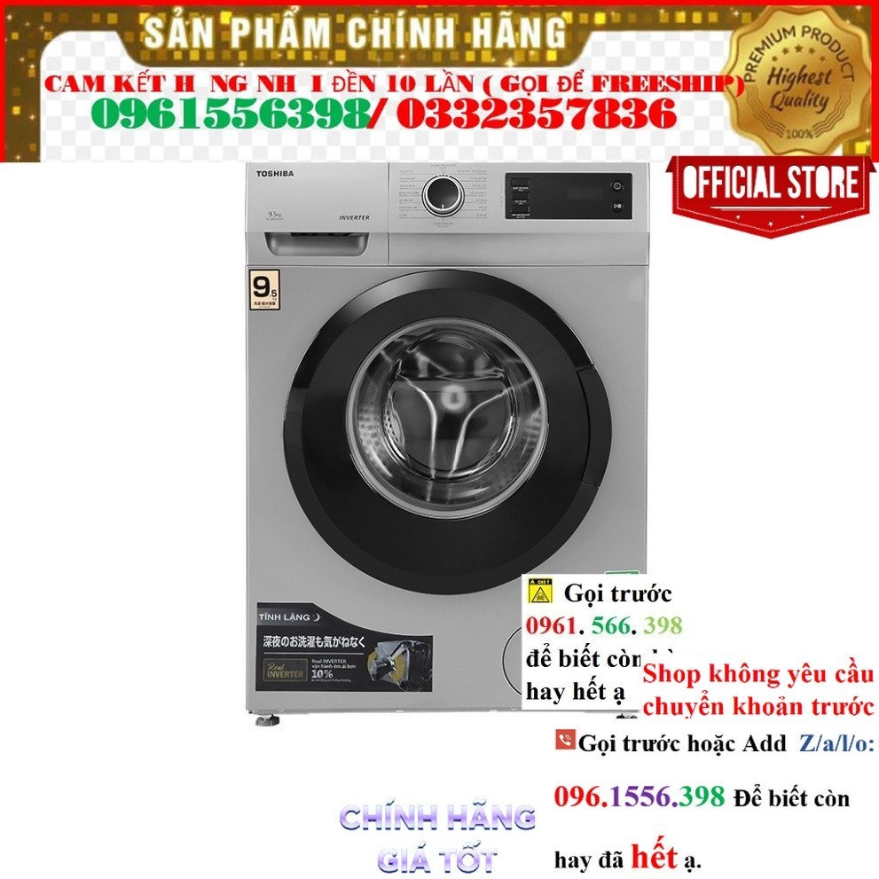 Máy giặt Toshiba Inverter 9.5 Kg TW-BK105S3V(SK) @Sale
