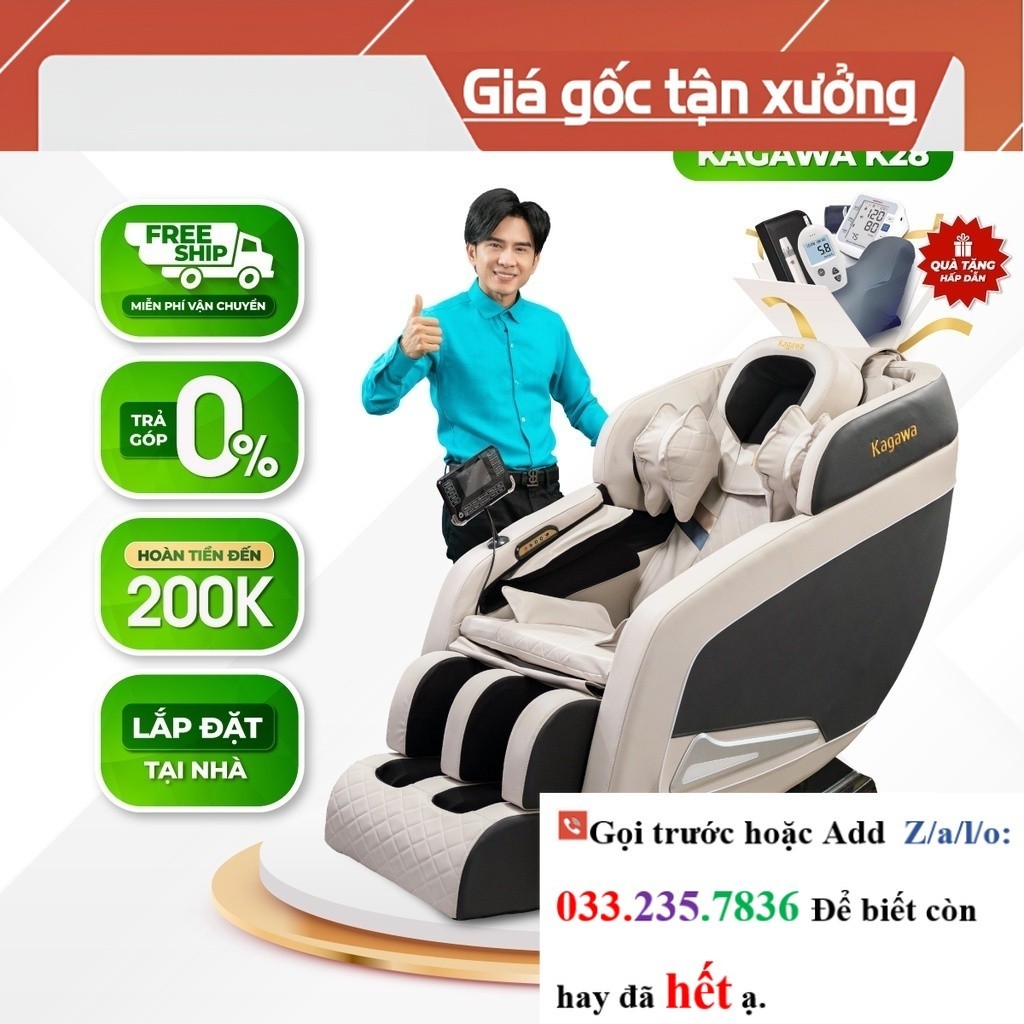 Ghế massage toàn thân KAGAWA K28 <<Hãng