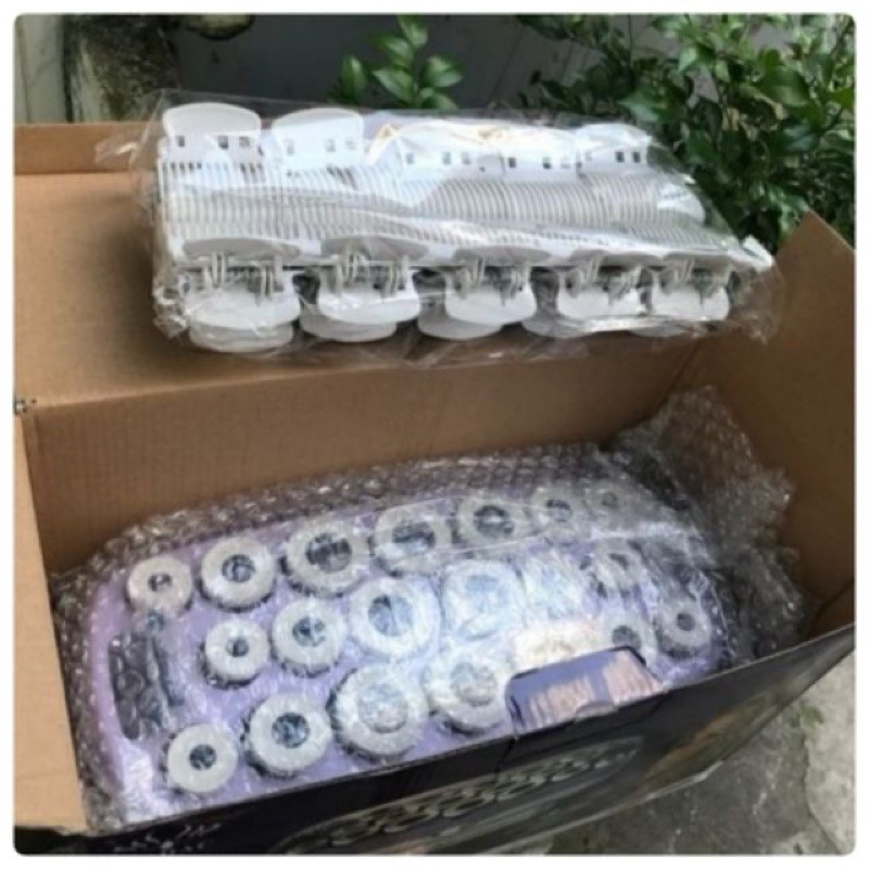 UỐN TÓC LỌN TẠI NHÀ - BỘ LÔ CUỐN TÓC ĐIỆN GIÁN TIẾP TIÊN DỤNG ( Bộ lớn 20 ống cuốn lô)