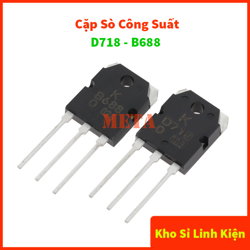 Sò Công Suất D718 - B688 TO-247 8A/120V Hàng Mới - Chân Dài