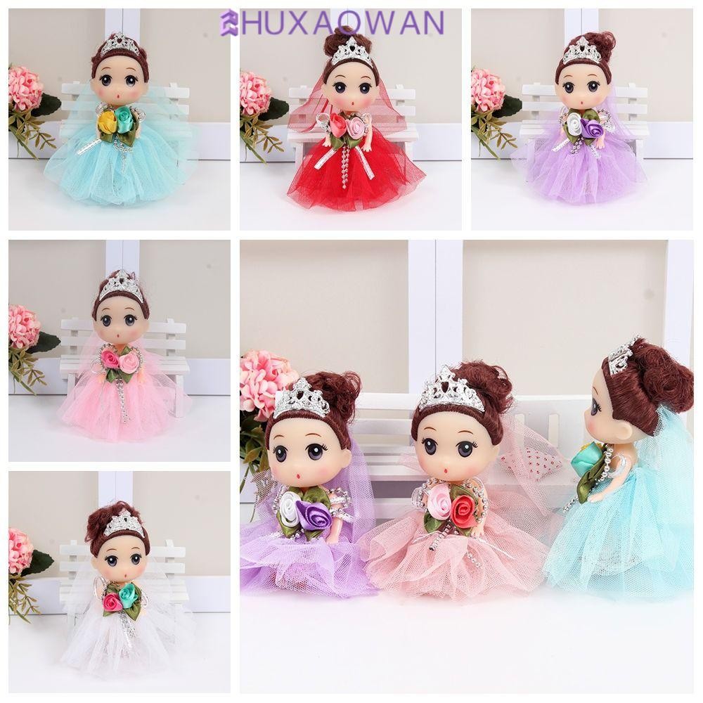Zhuxaowan Big Eyes Princess Bjd Doll, Di chuyển 12 Cm 12cm Bjd Doll, Mini Doll Sweet Crown Cartoon F