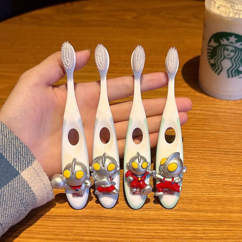 Sanrio Bàn Chải Đánh Răng Lông Mềm Hình kuromi cinnamoroll melody princess ultraman Cho Bé 3-12 Tuổi