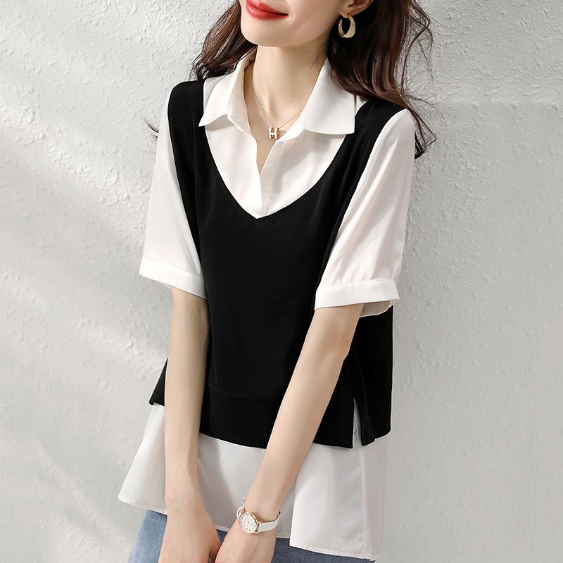 Áo Sơ Mi Ngắn Tay Cỡ Lớn Thời Trang Cho Nữ c11697