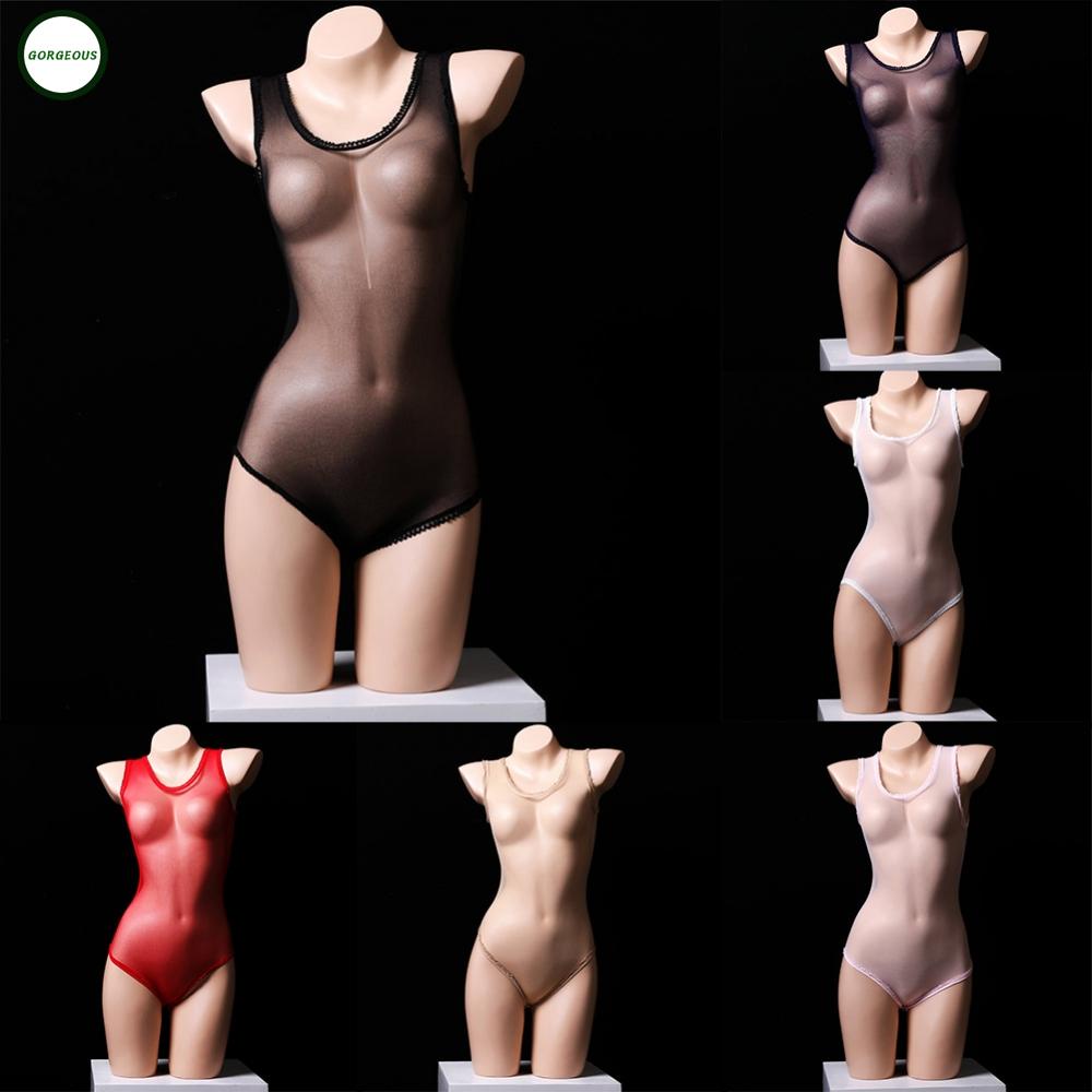 New Coming~Womens Bodysuit Nylon See Through Sheer Nightwear Slight Strech Solid Color#Home Essentialses