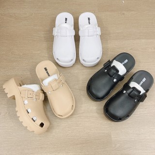 [phom bé tăng 1 size] Sục nữ đế cao 5cm , hàng cao su đúc phối khuy cài ( sục cnk)