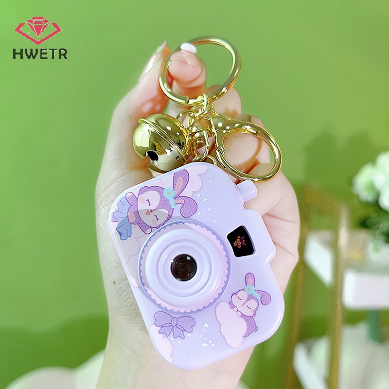Móc khóa HWETR hình máy ảnh hoạt hình Sanrio đáng yêu cho bé