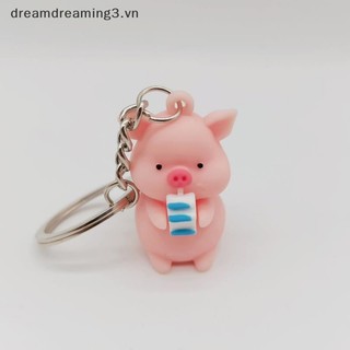 Móc khóa hình chú heo mặc áo mưa dễ thương