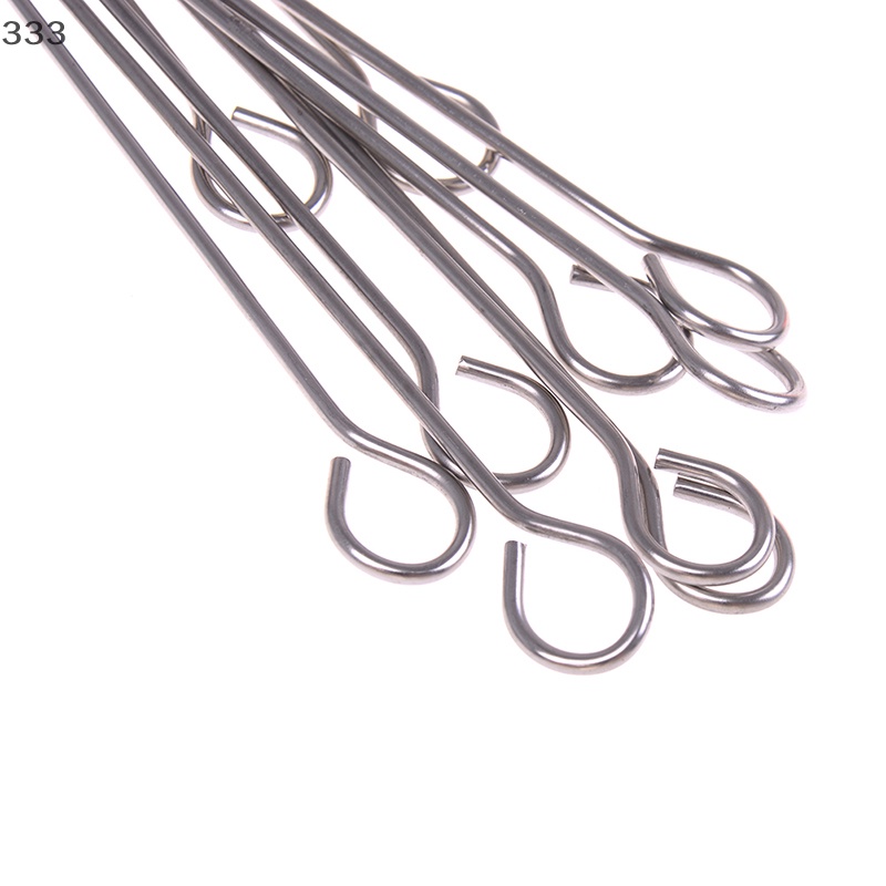 Set 10 Que Xiên Thịt Nướng Hình Tròn Bằng Inox laiqianfa333}