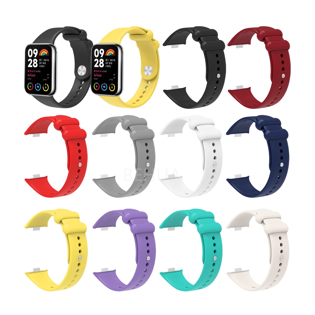Tpu Dây Đeo Thay Thế Chất Liệu Silicon Màu Trơn Cho xiaomi mi band 8 pro 8 pro