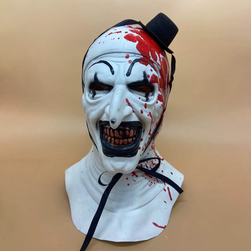 Lomhome❤ Nghệ Thuật Kinh Hoàng Mặt Nạ Hóa Trang Chú Hề Phim Nghệ Thuật Kinh Hoàng Mặt Nạ Hóa Trang Chú Hề Halloween Đạo Cụ Mặt Nạ Lễ Hội Dành Cho Nam Giới ❤Lomhome