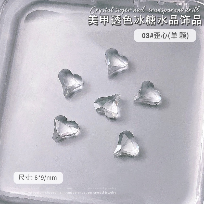 Trong Suốt Phụ Kiện Đá Trang Trí Móng Tay / Móng Tay Hình Trái Tim / Bướm / Giọt Nước Phân Bón