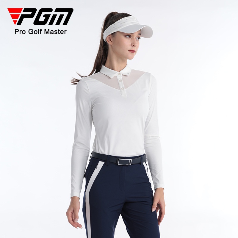 PGM Golf Áo thun dài tay dành cho nữ Vải thể thao hàng đầu Quần áo thể thao thời trang mềm mại và thoải mái