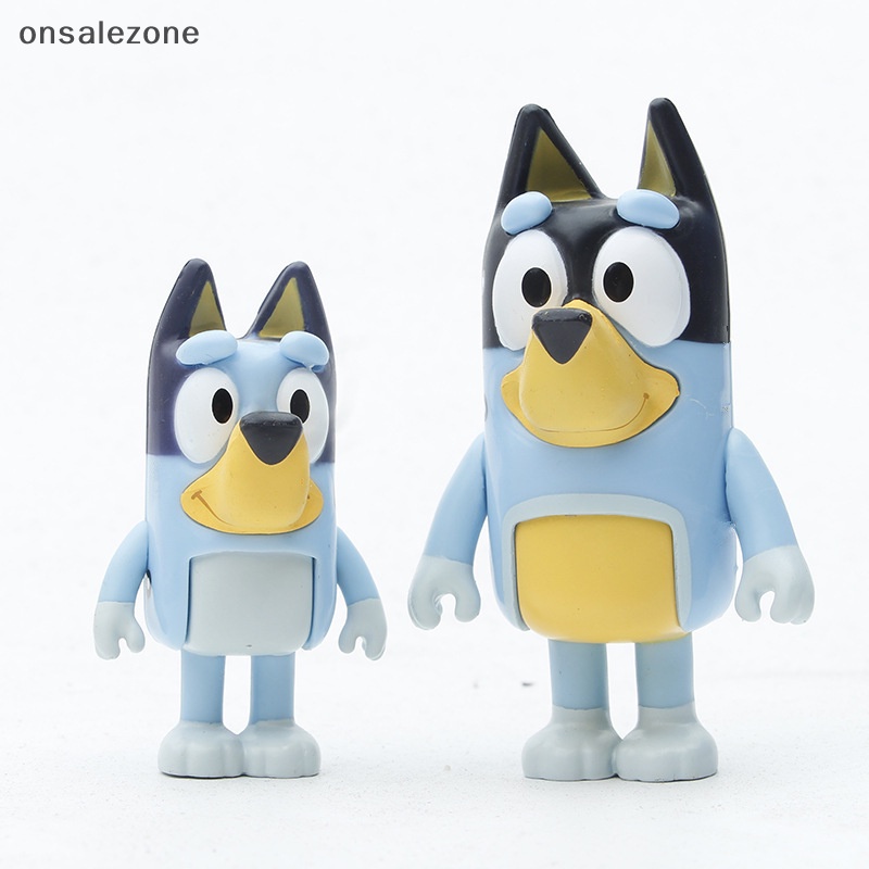 Set 8 Mô Hình Đồ Chơi Nhân Vật Hoạt Hình bluey playtime Mới