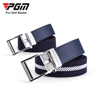 PGM golf thắt lưng nam đàn ông dây đeo kim đàn hồi đầu lớp da bò đầu nút hợp kim thắt lưng thể thao