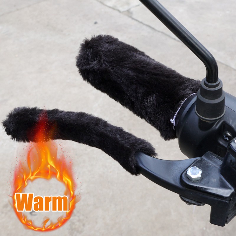 Bộ 4 Vỏ Bọc Tay Lái Xe Đạp / Xe Máy Bằng Vải Bông Mềm Mại Thoải Mái