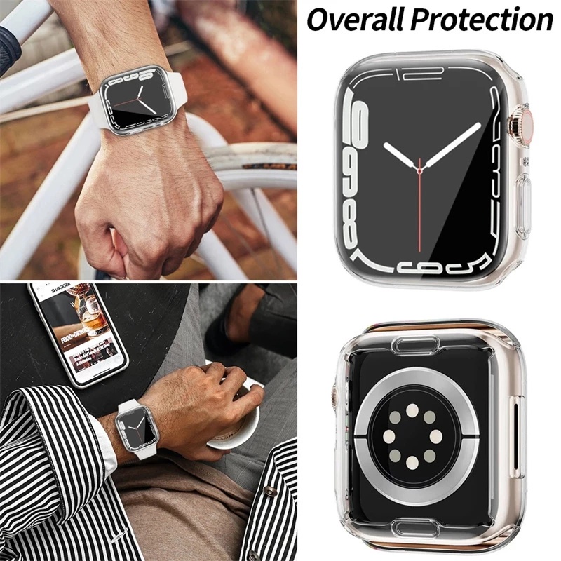 Ốp Dây Đeo Thay Thế Bằng Thép Không Gỉ 38mm 42mm 41 Cho iwatch 7 45mm 44mm 40mm se series 8 6 5 4