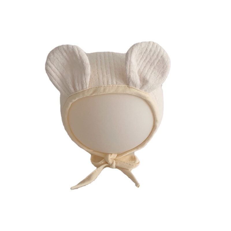 Mũ Thắt Dây Kiểu Hàn Quốc Dễ Thương Bảo Vệ Tai Cho Bé Sơ Sinh