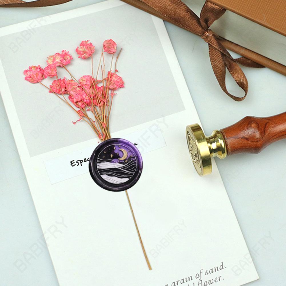 Đầu Đóng Dấu Sáp Tròn Hình Mặt Trời Mặt Trăng Ngôi Sao Cho Đám Cưới