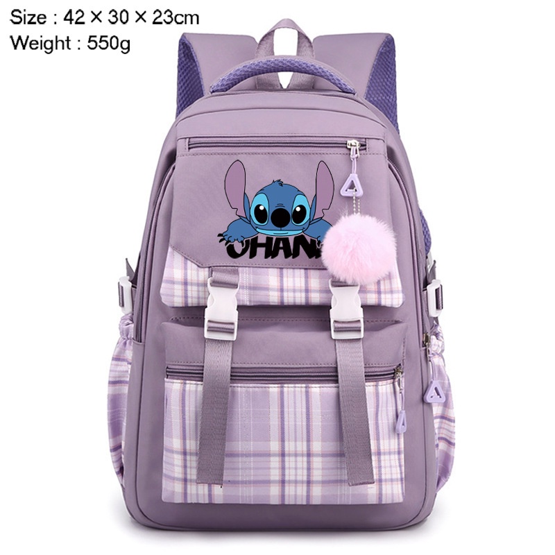 Ys Ba Lô Đi Học Đa Năng Sức Chứa Lớn In Họa Tiết Hoạt Hình stitch Cho Nữ