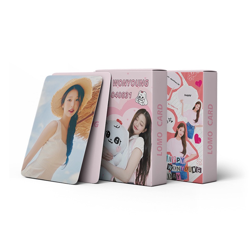 Hộp 50-55 Tấm Thẻ Ảnh lomo laser liz leeseo rei gaeul kpop