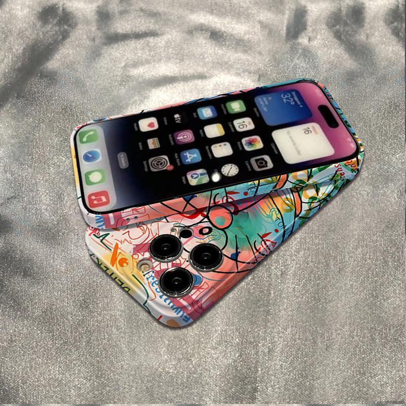 Ốp Điện Thoại Họa Tiết graffiti Cho Iphone 15 14 13Pro 12 / 11 Xsmax xr / 7 / 8p s7se