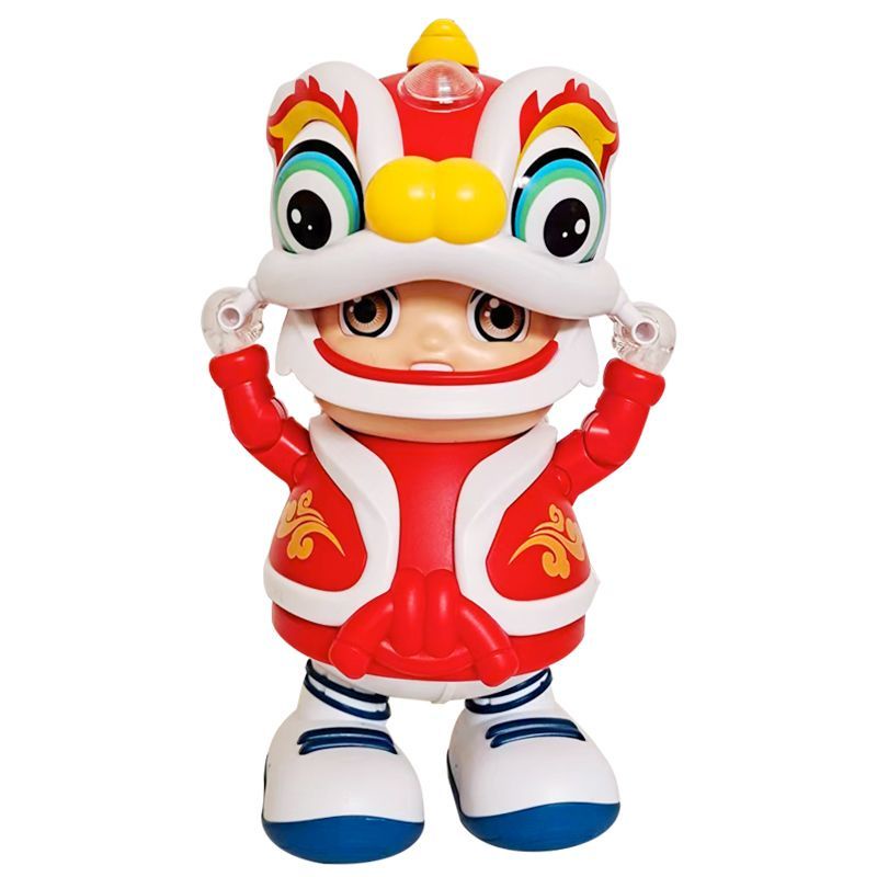 Lồng Đèn Hình Sư Tử Nhảy Múa Có Nhạc Nhỏ Gọn Làm Quà Tặng Lễ Hội Cho Bé txdq