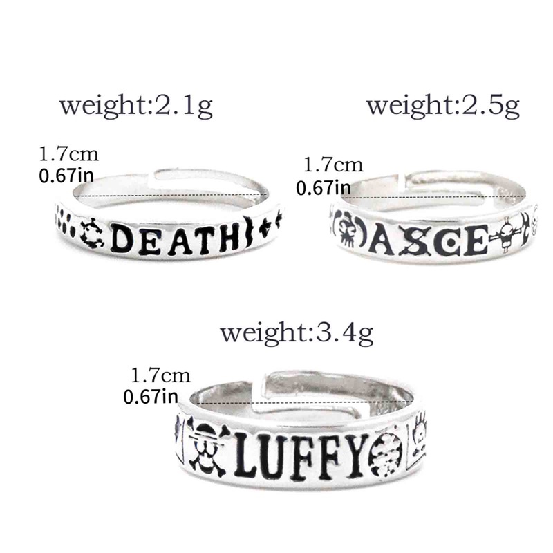 Nhẫn Bạc 925 Hóa Trang Nhân Vật luffy Trong Phim one piece