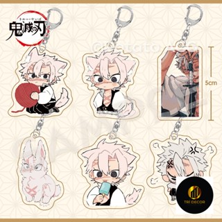 Móc khoá Demon Slayer Thanh gươm diệt quỷ Anime Keychain Women Shinazugawa Sanemi Kawaii Acrylic Stand Ita