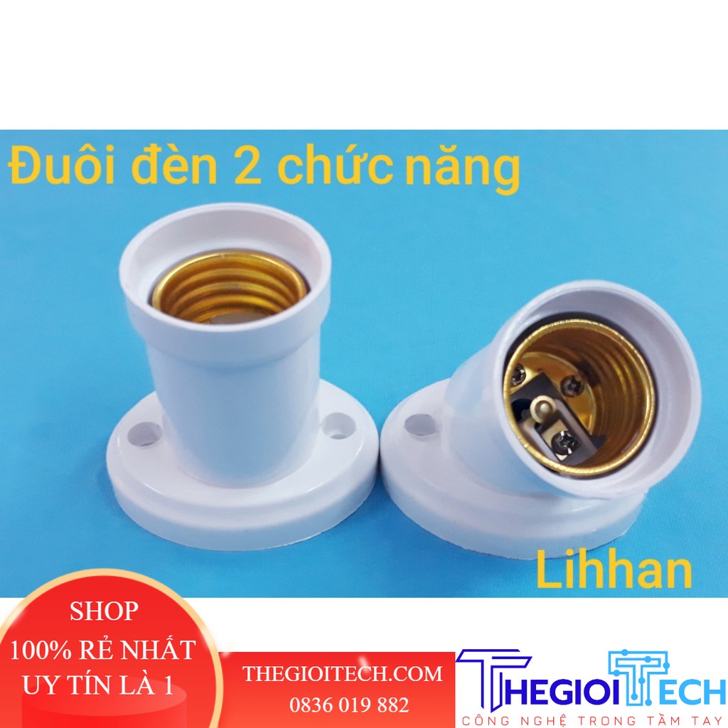 Đuôi đèn 2 chức năng (đuôi đèn xoay đơn)