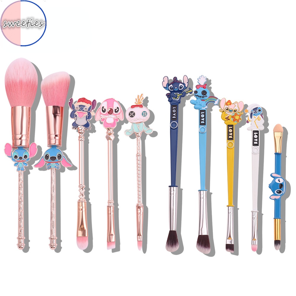 Bộ 5 / 6 Cọ Trang Điểm sanrio Hình Gấu / Dâu Tây / Mèo / kuromi Đáng Yêu Cho Người Mới Bắt Đầu