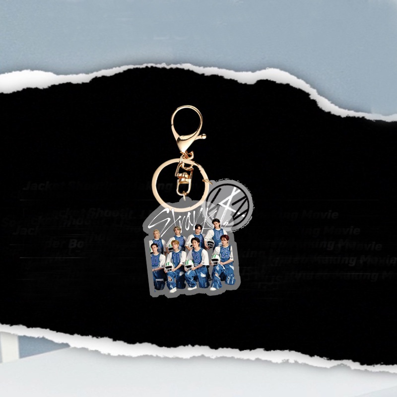 Móc Chìa Khóa Bằng acrylic Hình stray kids social Mới