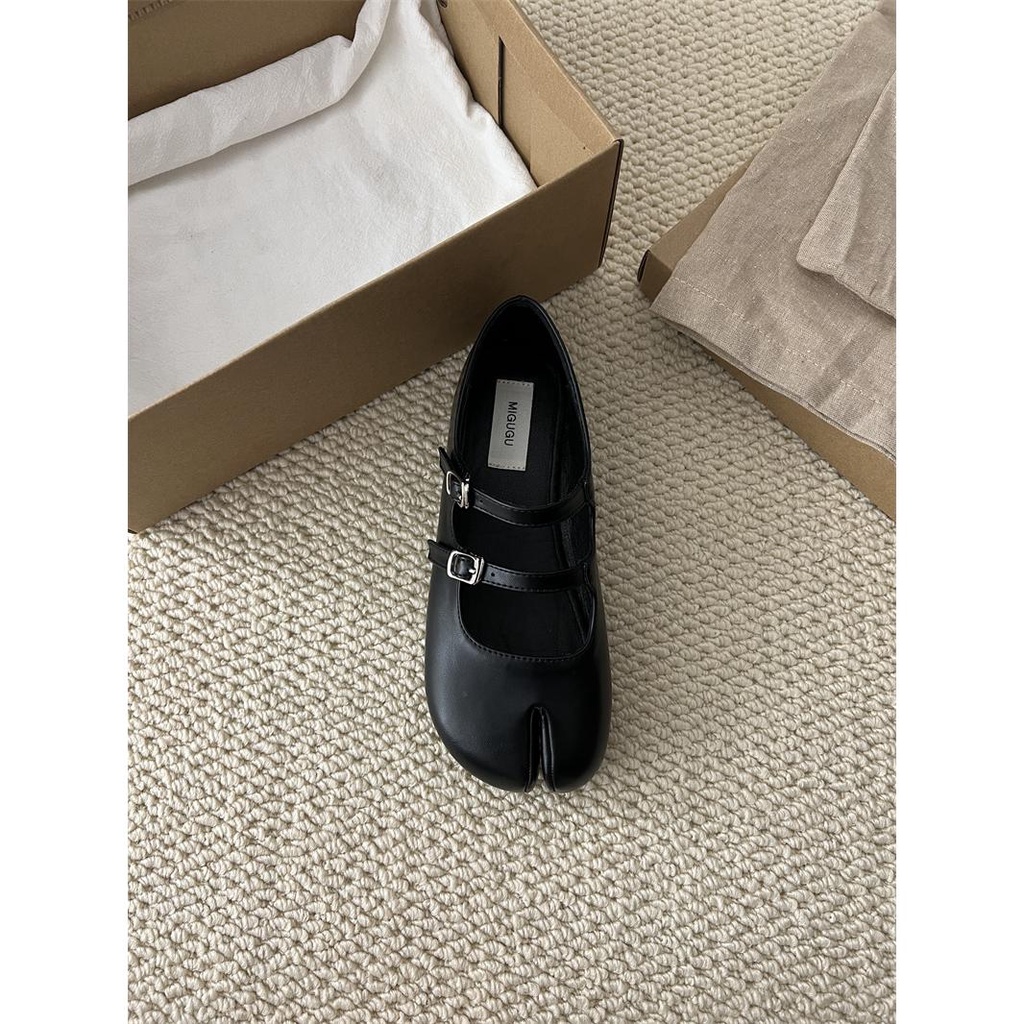 Sk Giày Da Mũi Tròn Hai Khóa Cài Thanh Lịch Thời Trang 2023