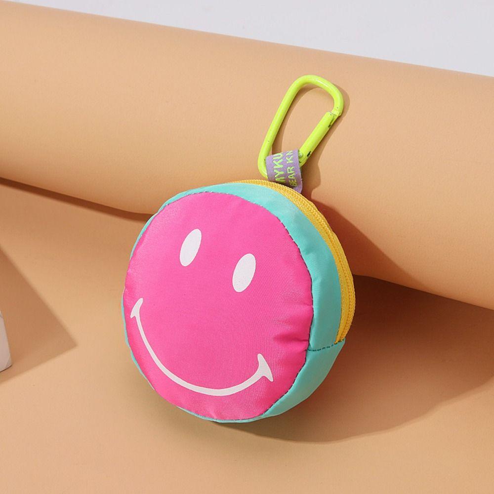 Daron1 Ví Đựng Tiền Xu / Tai Nghe mini Hình Mặt Cười Phong Cách Hàn Quốc