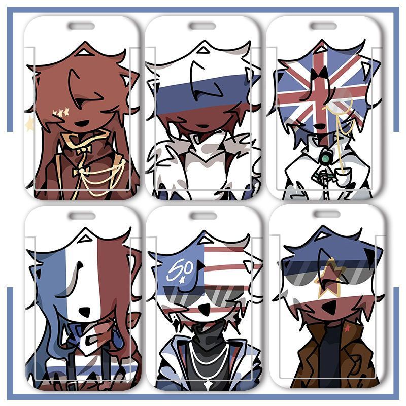 《Countryhumans》Thẻ xe buýt/Thẻ sinh viên/Thẻ truy cập/Thẻ làm việc/Dây cổ/Thẻ ID