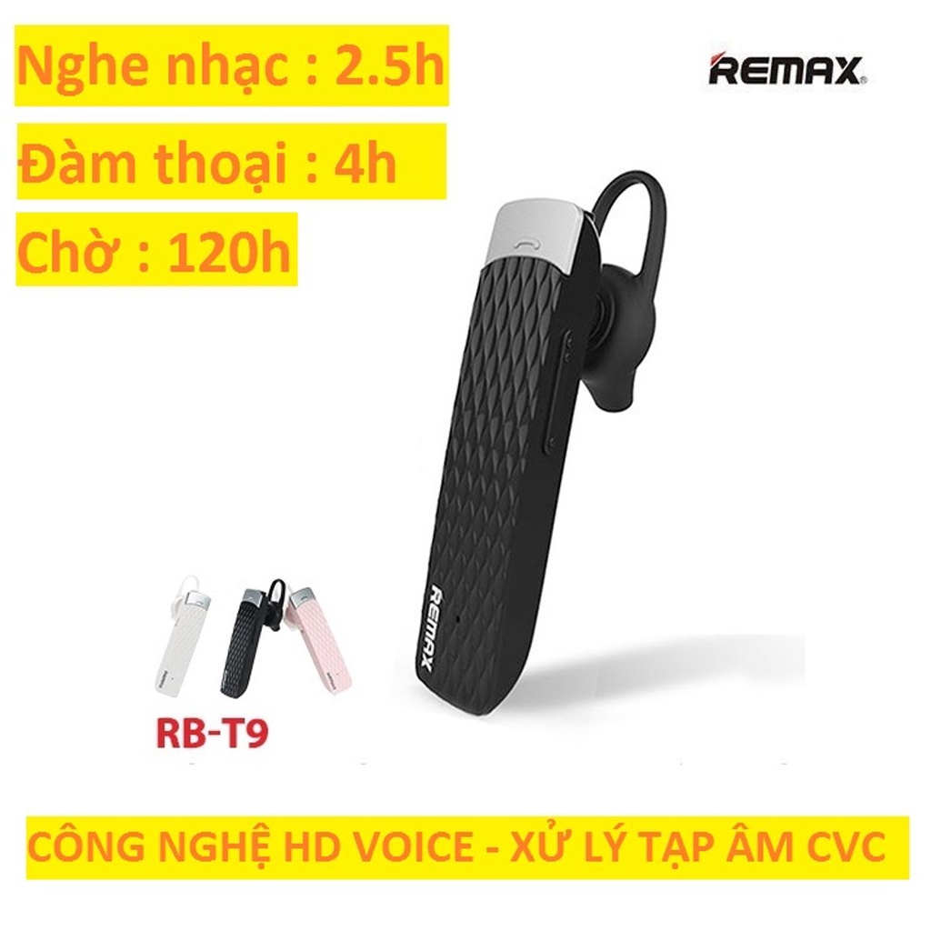Tai nghe bluetooth Remax T9 nghe nhạc, đàm thoại đẳng cấp