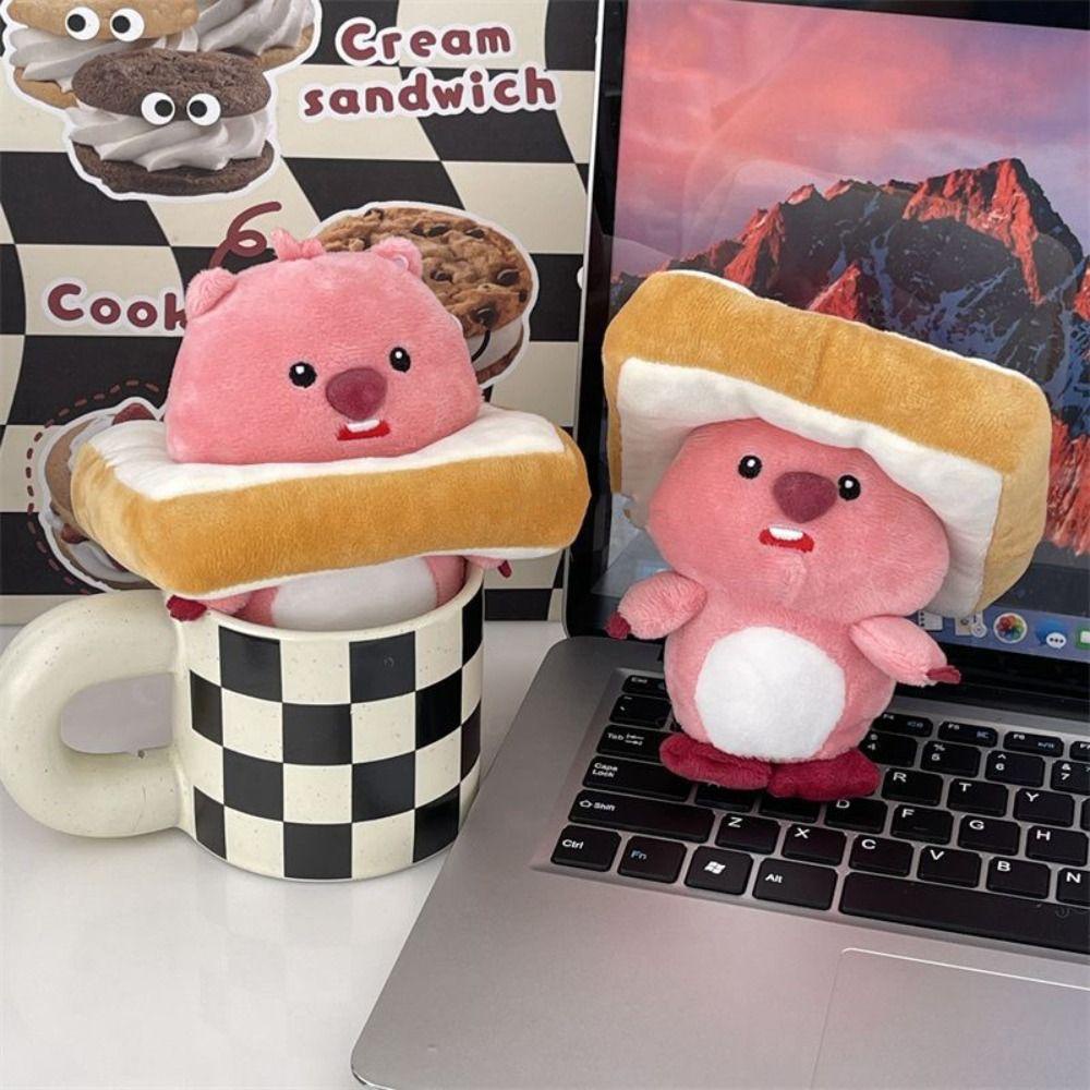 Shanrong beaver loopy Móc Khóa Bông Mềm Mại Họa Tiết Hoạt Hình Dễ Thương