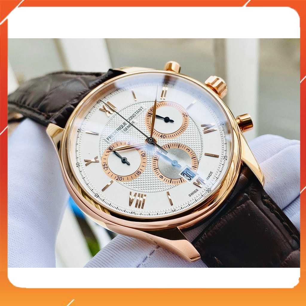 Đồng hồ nam chính hãng Frederique Constant FC-292MV5B4 - máy quartz pin Thụy Sĩ - Mặt kính Sapphire