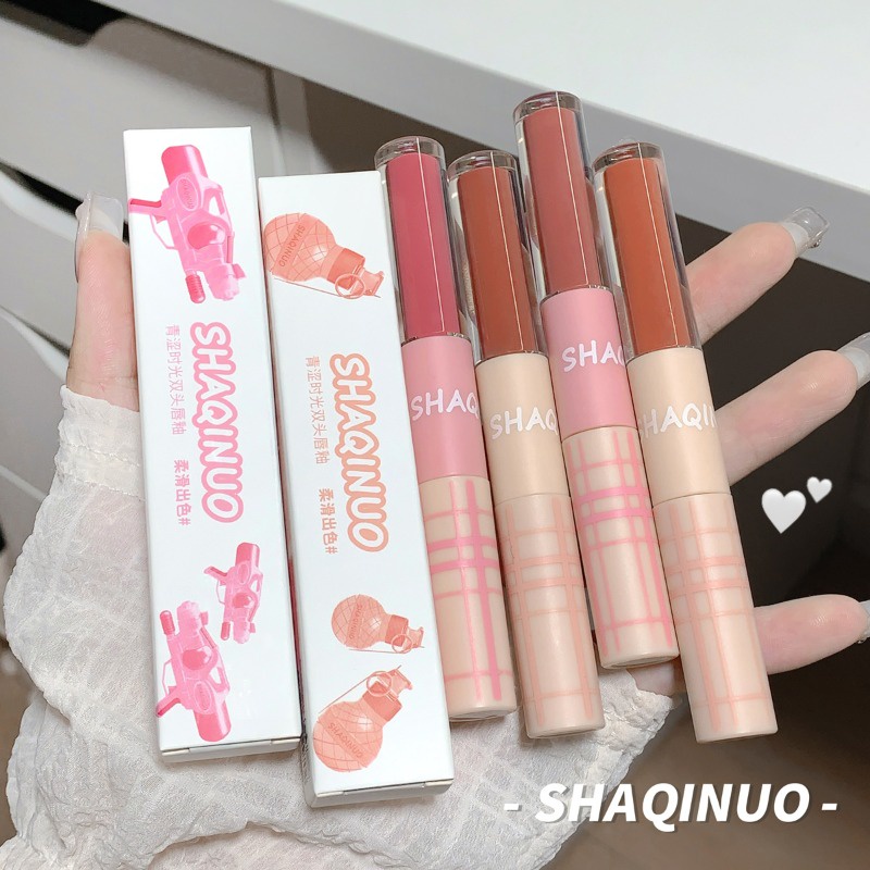Son Môi Hai Đầu Cho Màu Nhung Lì Kháng Nước Lâu Trôi Không Phai Và Dưỡng Ẩm Môi