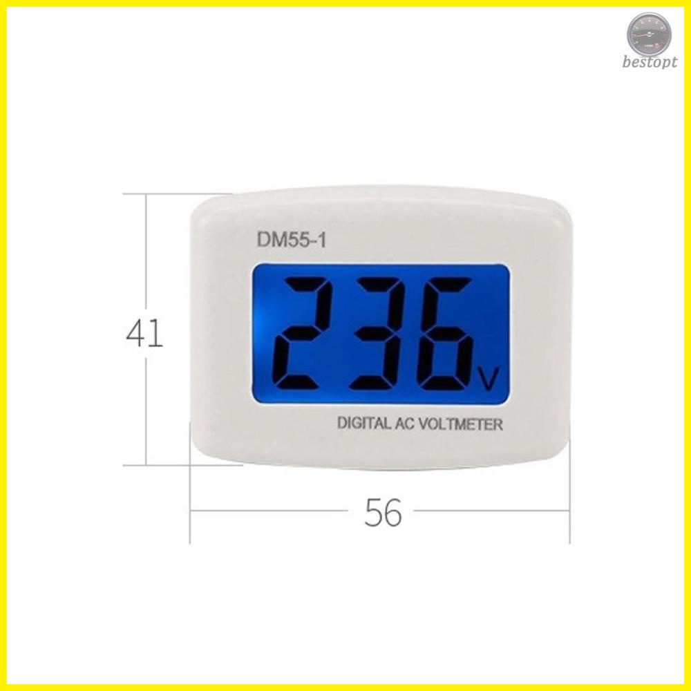 Reliable AC 80-300V LCD Digital Voltmeter Plug-Type Volt Gauge Meter - Electric Voltage Meter for Home and Office Use