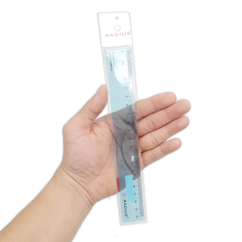 Thước Kẻ 20 cm Radius - Màu Xanh