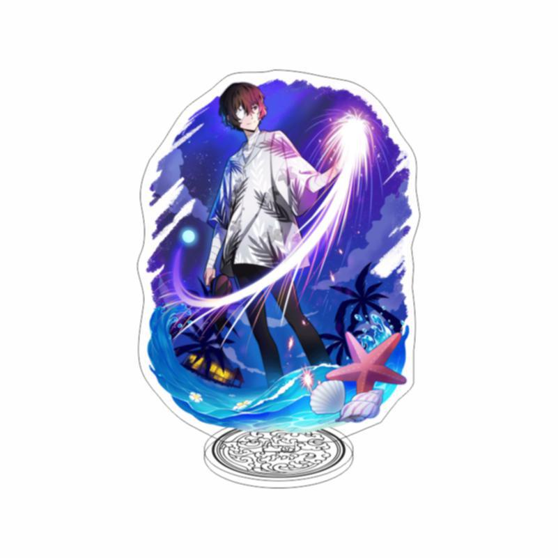 Mô hình Standee JP Anime Bungou Stray Dog Nakajima Atsushi Dazai Osamu Edogawa Rampo để bàn tượng acrylic trong suốt 3
