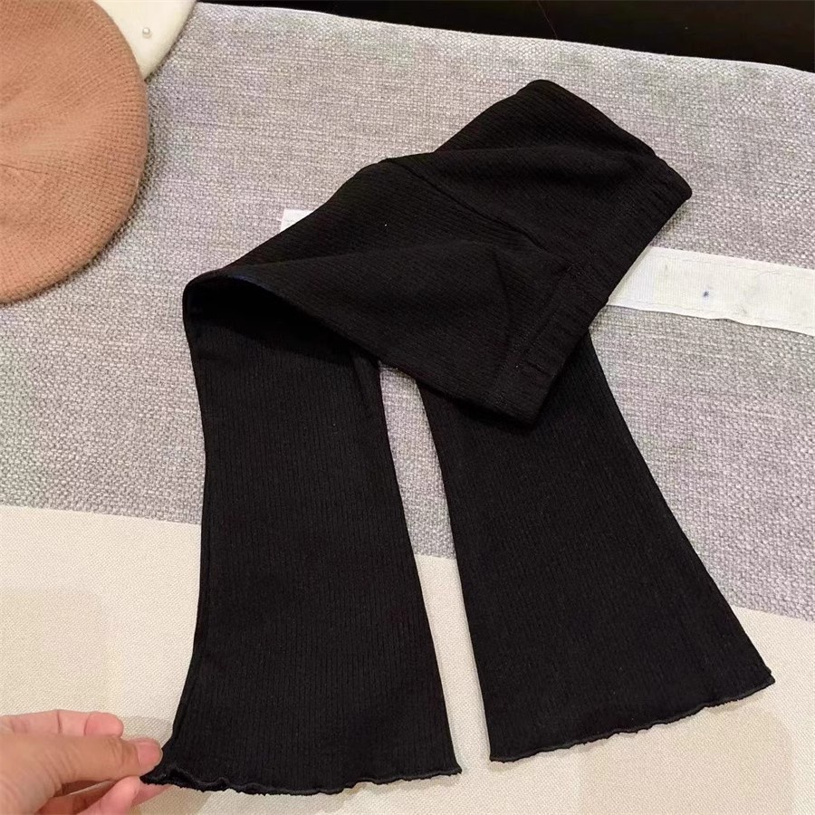 Quần Ống Loe Màu Trơn Dễ Thương Phong Cách Hàn Quốc Thời Trang Thu Đông Dành Cho Bạn Gái  Hàng Có Sẵn