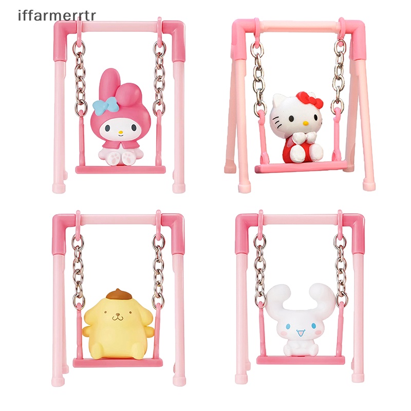 Nếu hello kitty Mô Hình Nhân Vật cinnamoroll melody purin Chơi Trên Xích Đu Quà Tặng sanrio hye