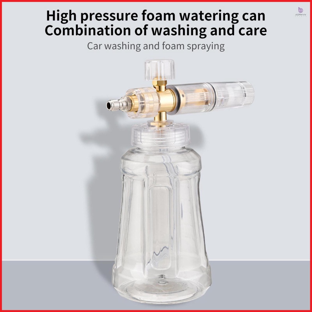Foam Cannon for Car Washing - Quick Connect, Adjustable Nozzle, 1L Bottle