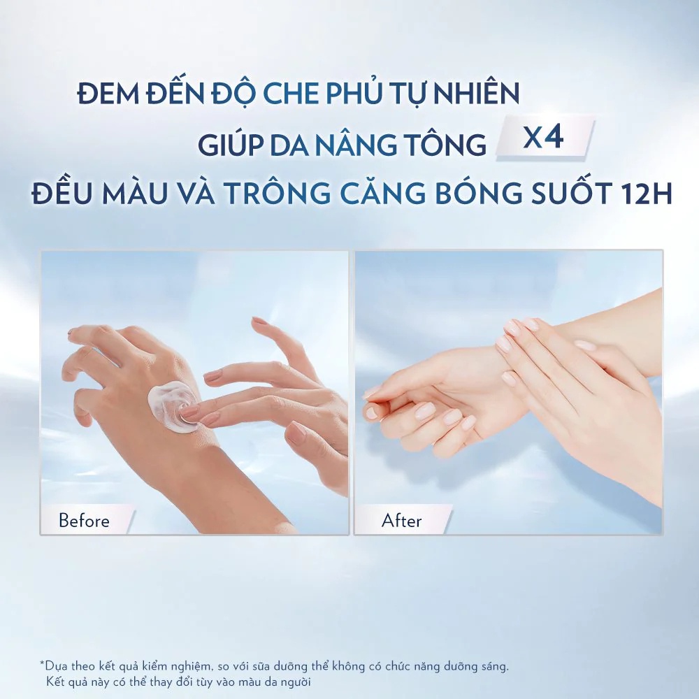 Sữa Dưỡng Thể Vaseline Gluta-Hya 4x Nâng Tông, Sáng Da Tức Thì 300ml Healthy Bright Body Tone-Up